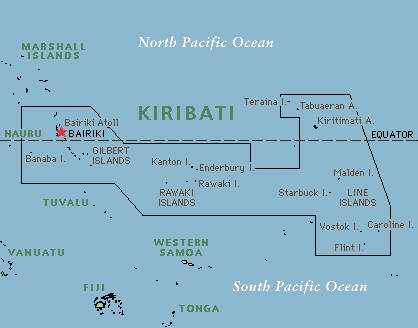 kiribati map